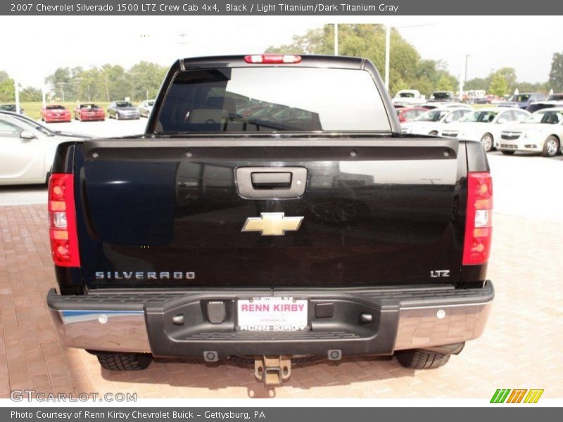 Black / Light Titanium/Dark Titanium Gray 2007 Chevrolet Silverado 1500 LTZ Crew Cab 4x4