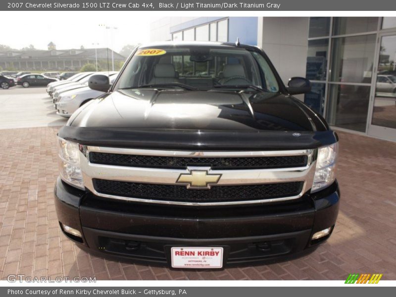 Black / Light Titanium/Dark Titanium Gray 2007 Chevrolet Silverado 1500 LTZ Crew Cab 4x4