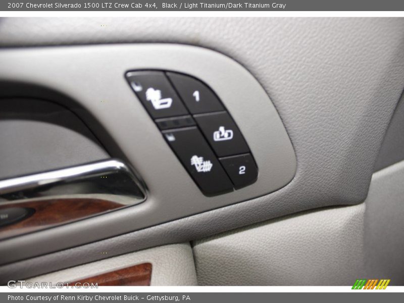 Black / Light Titanium/Dark Titanium Gray 2007 Chevrolet Silverado 1500 LTZ Crew Cab 4x4