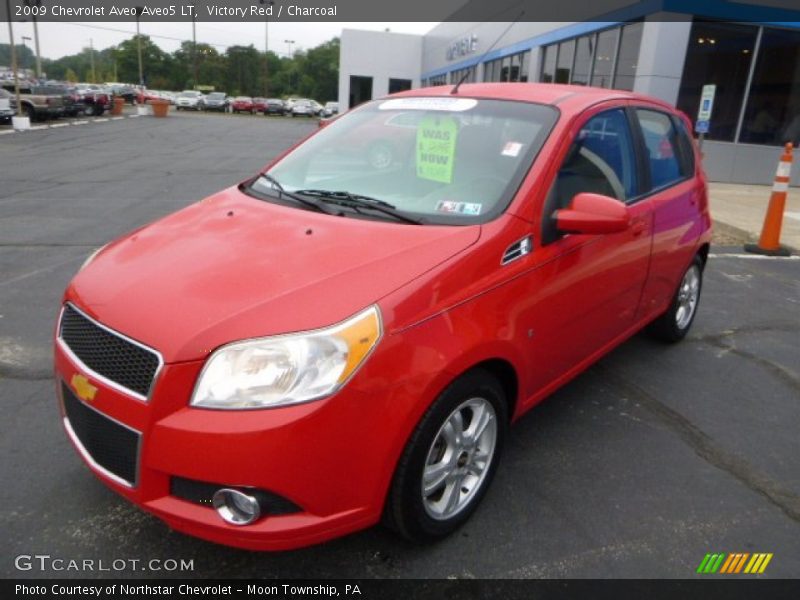 Victory Red / Charcoal 2009 Chevrolet Aveo Aveo5 LT