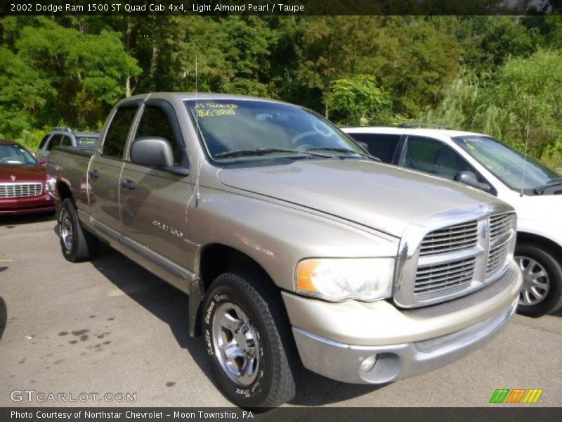 Light Almond Pearl / Taupe 2002 Dodge Ram 1500 ST Quad Cab 4x4