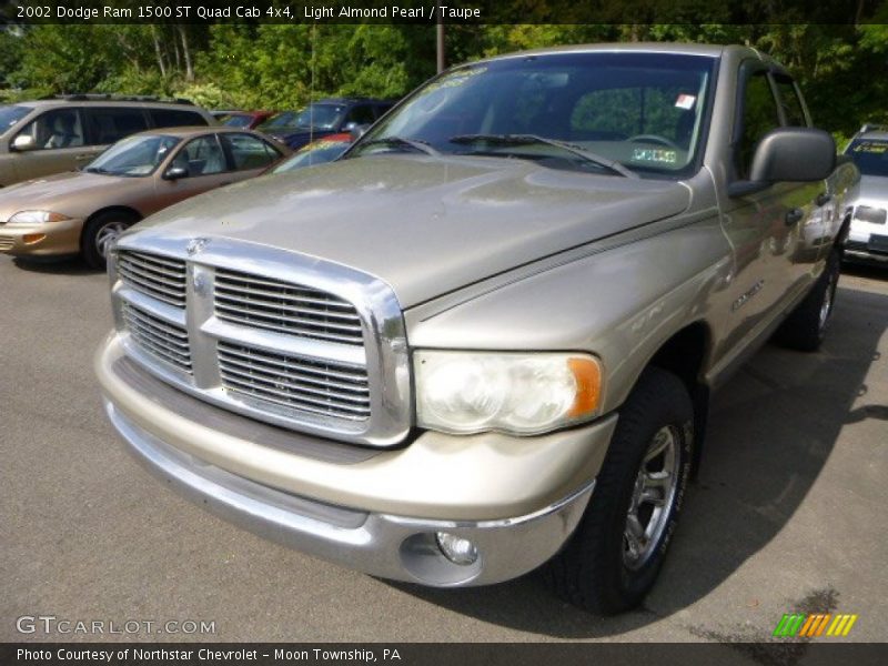 Light Almond Pearl / Taupe 2002 Dodge Ram 1500 ST Quad Cab 4x4