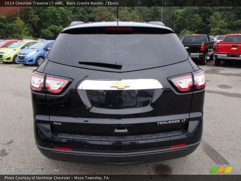 Black Granite Metallic / Ebony 2014 Chevrolet Traverse LT AWD