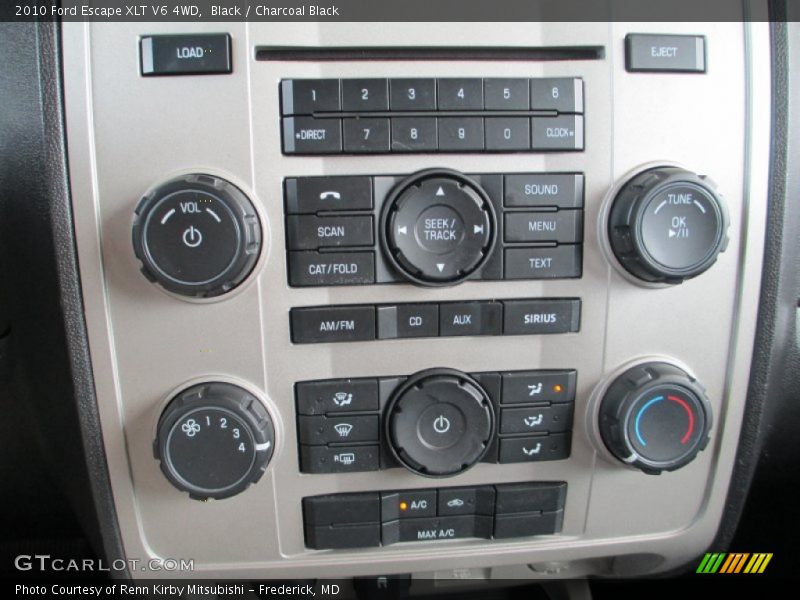 Black / Charcoal Black 2010 Ford Escape XLT V6 4WD