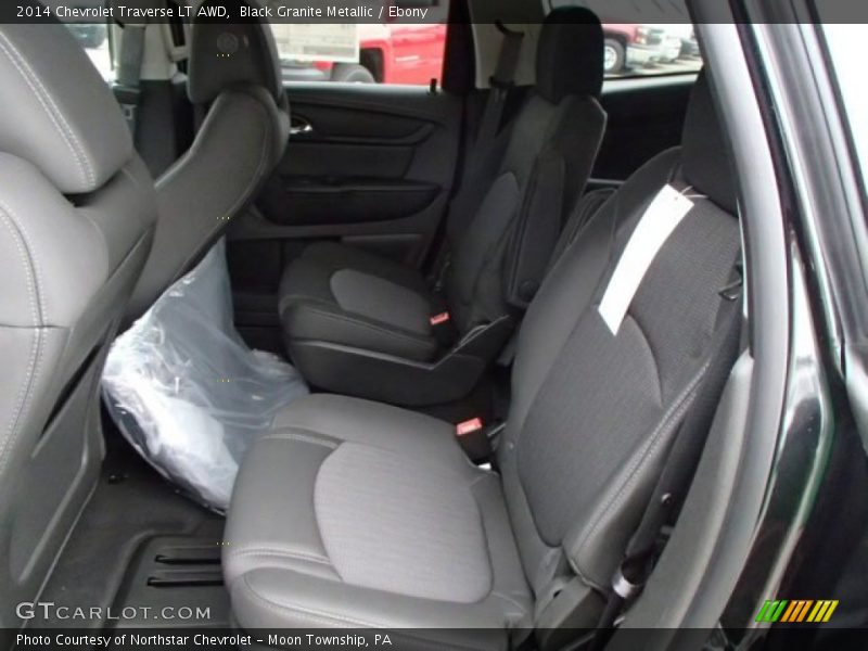 Black Granite Metallic / Ebony 2014 Chevrolet Traverse LT AWD