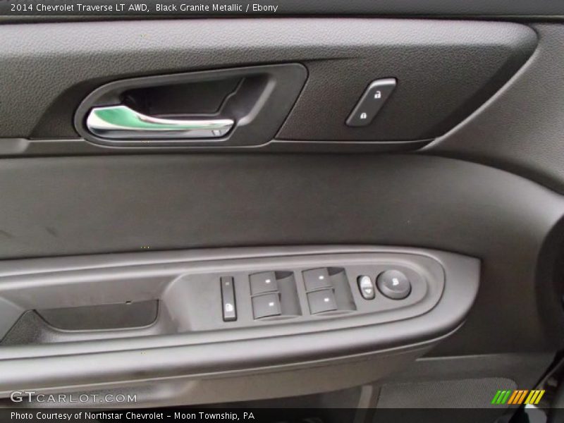 Black Granite Metallic / Ebony 2014 Chevrolet Traverse LT AWD