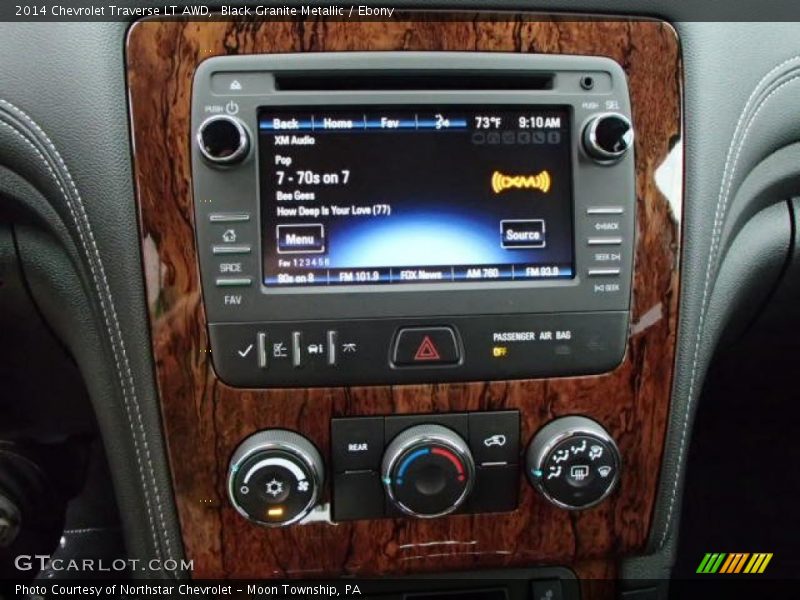 Black Granite Metallic / Ebony 2014 Chevrolet Traverse LT AWD