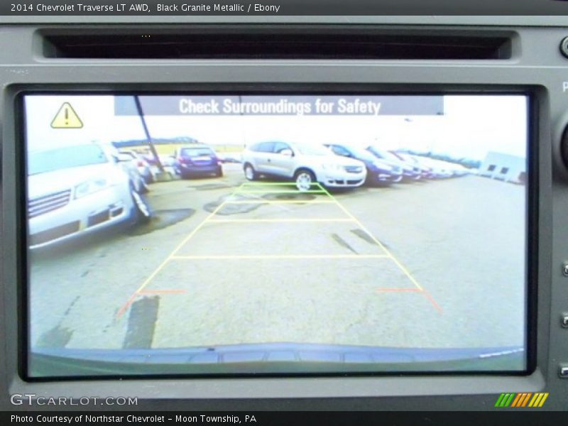 Black Granite Metallic / Ebony 2014 Chevrolet Traverse LT AWD