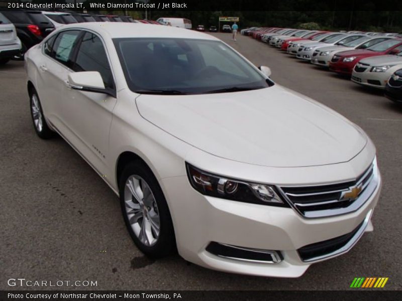 White Diamond Tricoat / Jet Black 2014 Chevrolet Impala LT