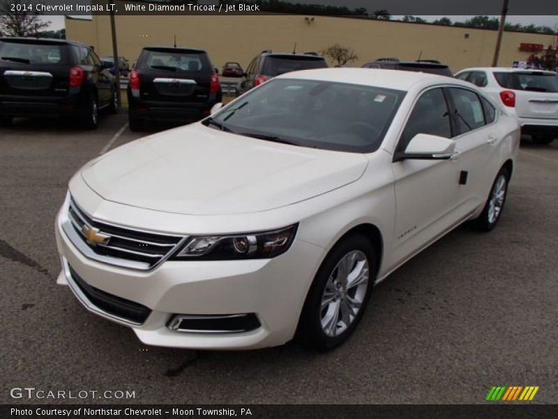 White Diamond Tricoat / Jet Black 2014 Chevrolet Impala LT