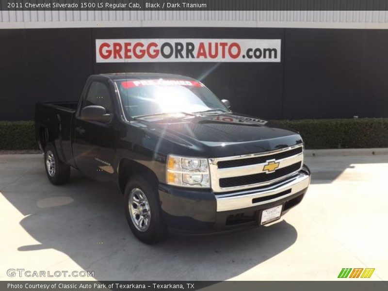 Black / Dark Titanium 2011 Chevrolet Silverado 1500 LS Regular Cab