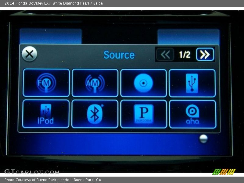 White Diamond Pearl / Beige 2014 Honda Odyssey EX