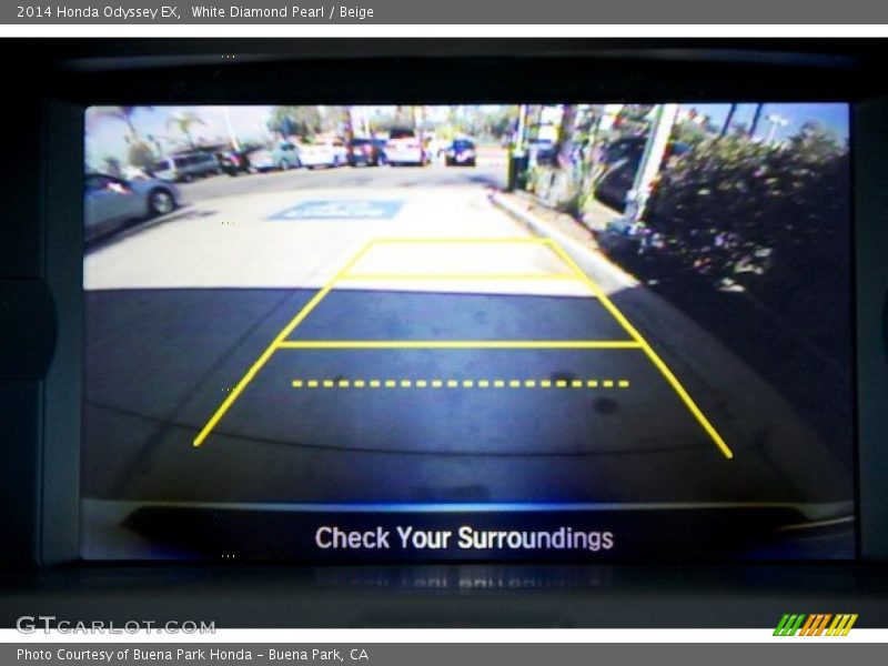 White Diamond Pearl / Beige 2014 Honda Odyssey EX