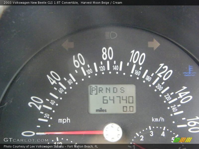 Harvest Moon Beige / Cream 2003 Volkswagen New Beetle GLS 1.8T Convertible