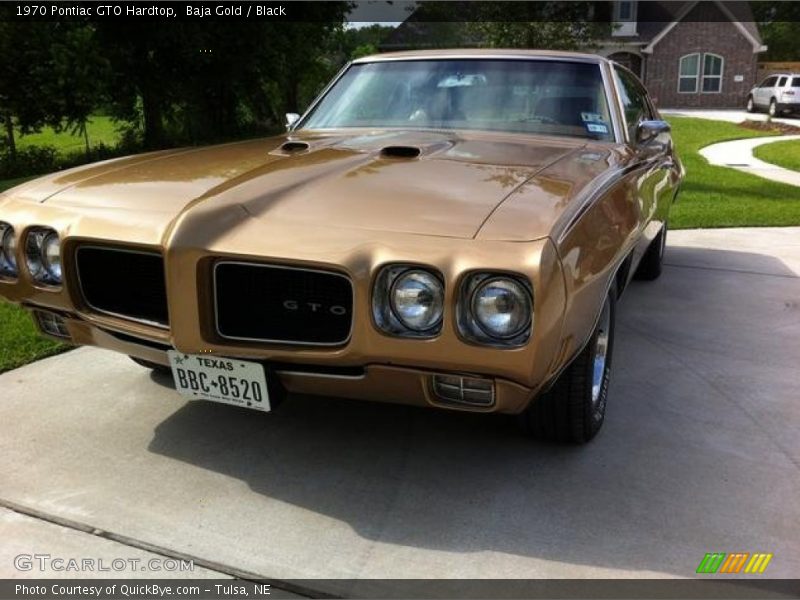 Baja Gold / Black 1970 Pontiac GTO Hardtop