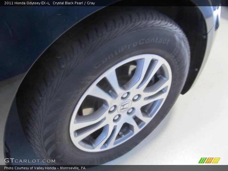 Crystal Black Pearl / Gray 2011 Honda Odyssey EX-L