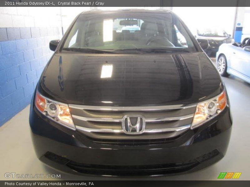 Crystal Black Pearl / Gray 2011 Honda Odyssey EX-L