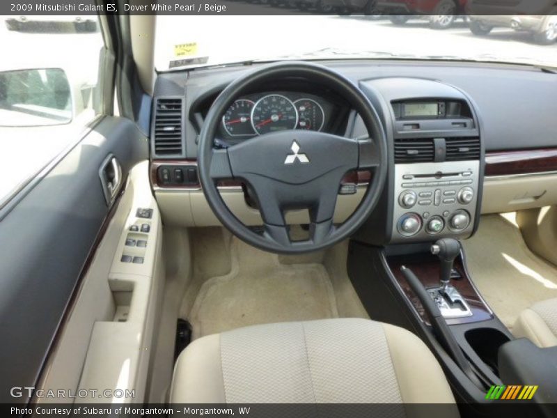 Dover White Pearl / Beige 2009 Mitsubishi Galant ES