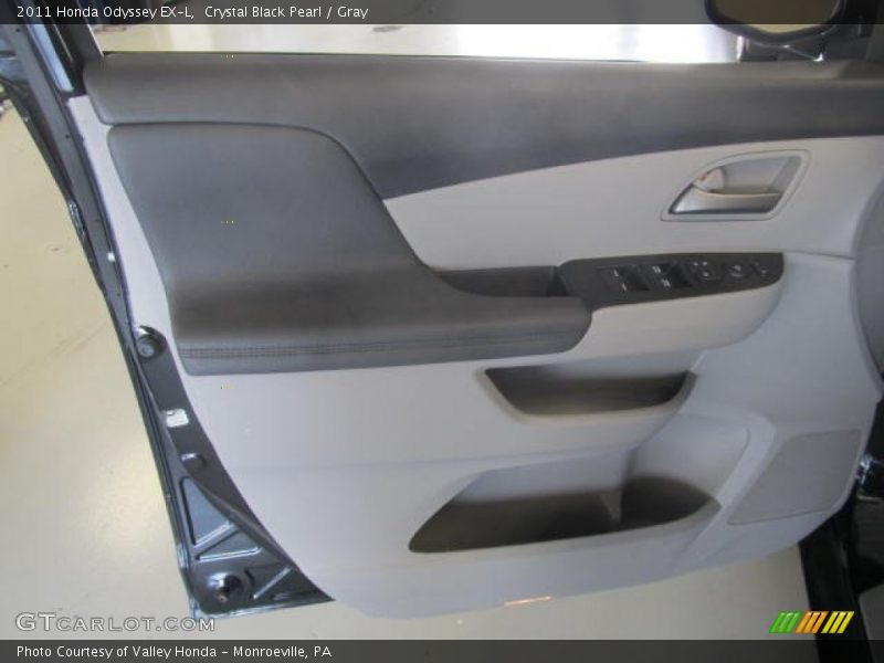 Crystal Black Pearl / Gray 2011 Honda Odyssey EX-L