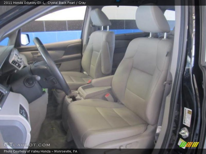Crystal Black Pearl / Gray 2011 Honda Odyssey EX-L