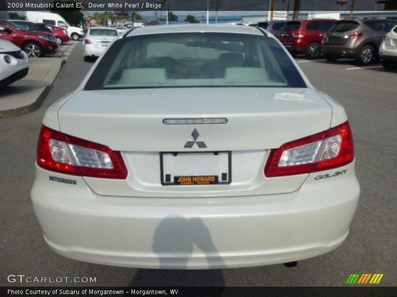 Dover White Pearl / Beige 2009 Mitsubishi Galant ES