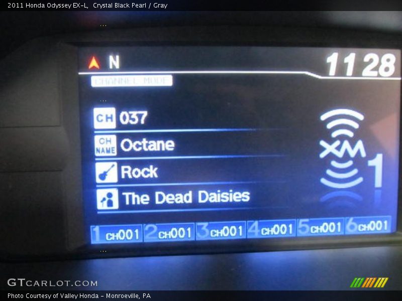 Crystal Black Pearl / Gray 2011 Honda Odyssey EX-L