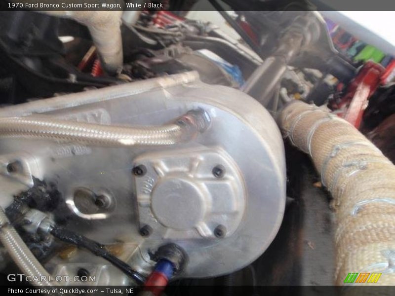 White / Black 1970 Ford Bronco Custom Sport Wagon