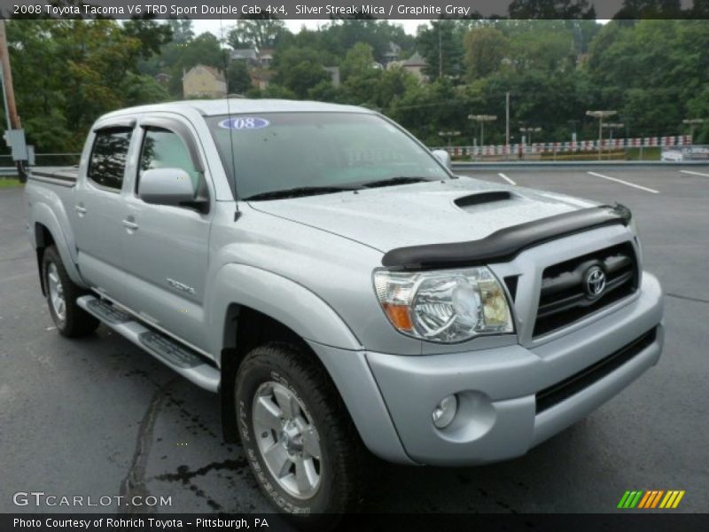 Silver Streak Mica / Graphite Gray 2008 Toyota Tacoma V6 TRD Sport Double Cab 4x4