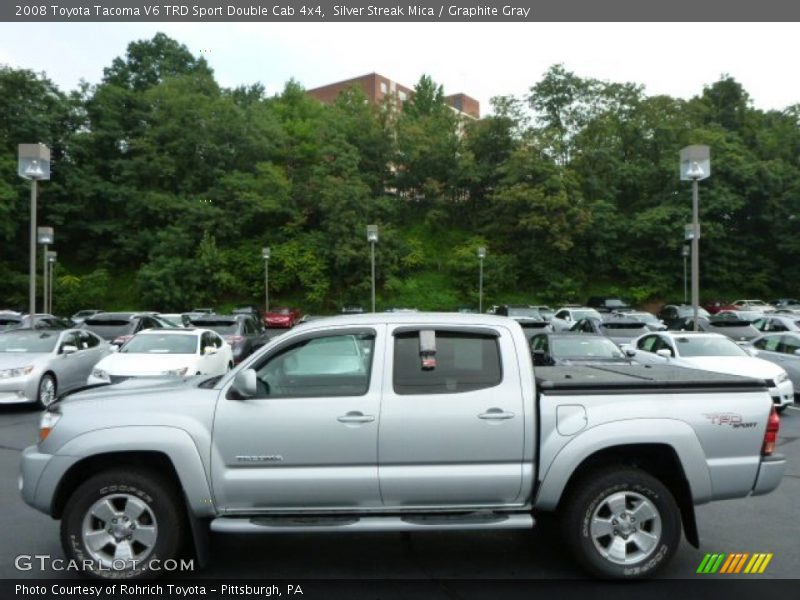 Silver Streak Mica / Graphite Gray 2008 Toyota Tacoma V6 TRD Sport Double Cab 4x4