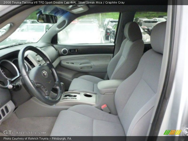 Silver Streak Mica / Graphite Gray 2008 Toyota Tacoma V6 TRD Sport Double Cab 4x4
