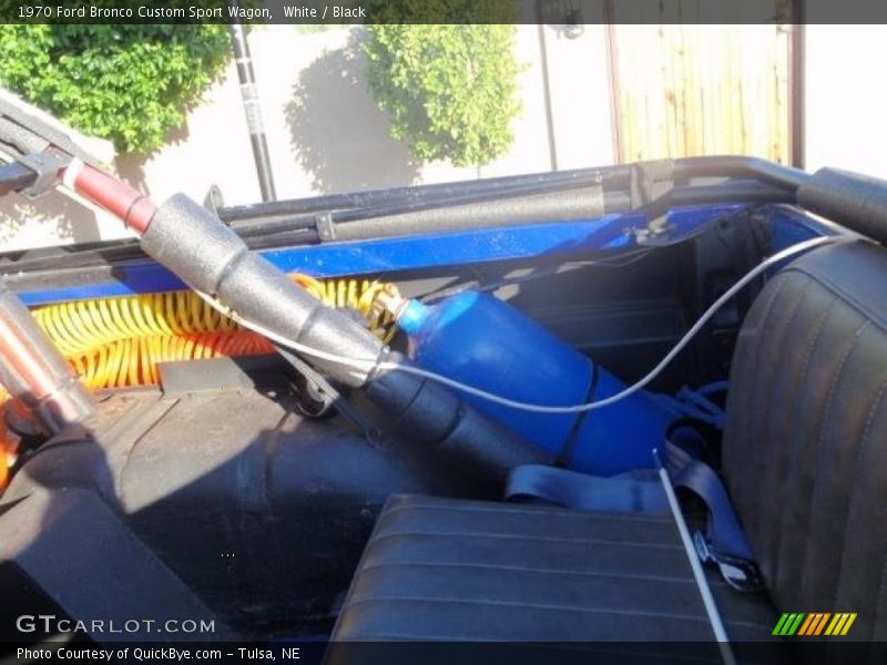White / Black 1970 Ford Bronco Custom Sport Wagon