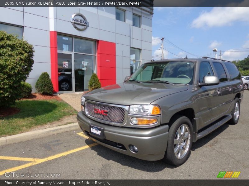 Steel Gray Metallic / Pewter/Dark Pewter 2005 GMC Yukon XL Denali AWD