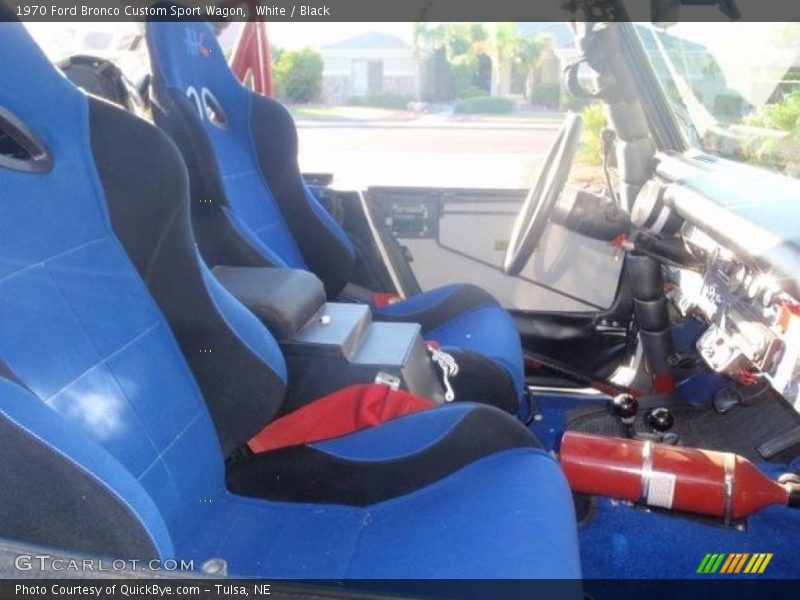 White / Black 1970 Ford Bronco Custom Sport Wagon