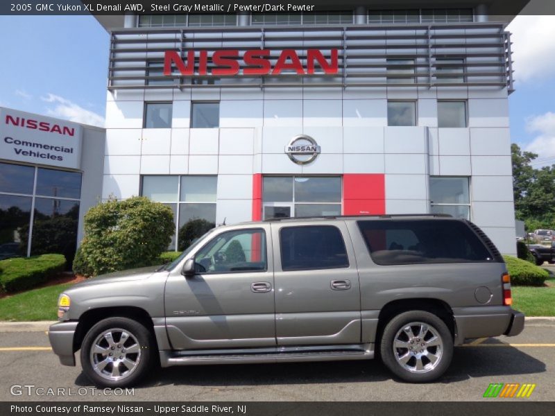 Steel Gray Metallic / Pewter/Dark Pewter 2005 GMC Yukon XL Denali AWD