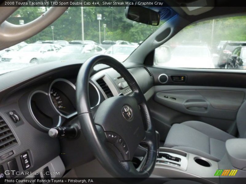 Silver Streak Mica / Graphite Gray 2008 Toyota Tacoma V6 TRD Sport Double Cab 4x4
