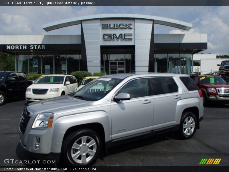 Quicksilver Metallic / Jet Black 2011 GMC Terrain SLE