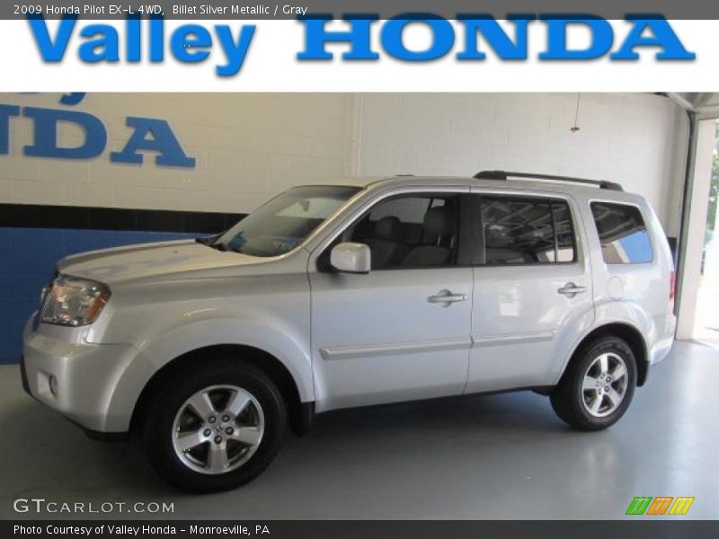 Billet Silver Metallic / Gray 2009 Honda Pilot EX-L 4WD