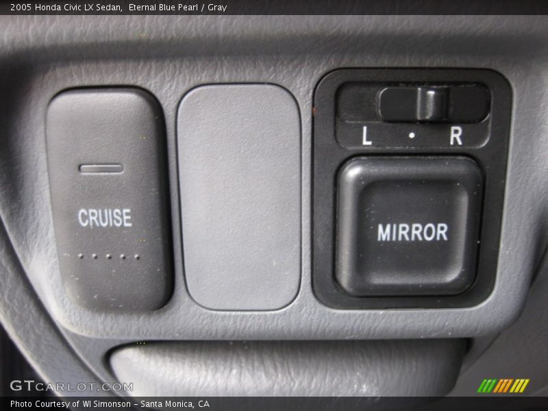 Eternal Blue Pearl / Gray 2005 Honda Civic LX Sedan