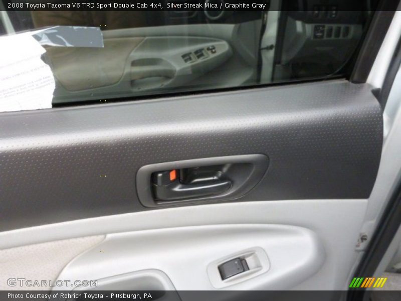 Silver Streak Mica / Graphite Gray 2008 Toyota Tacoma V6 TRD Sport Double Cab 4x4