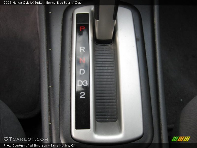 Eternal Blue Pearl / Gray 2005 Honda Civic LX Sedan