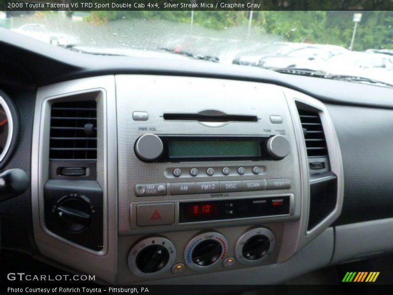 Silver Streak Mica / Graphite Gray 2008 Toyota Tacoma V6 TRD Sport Double Cab 4x4