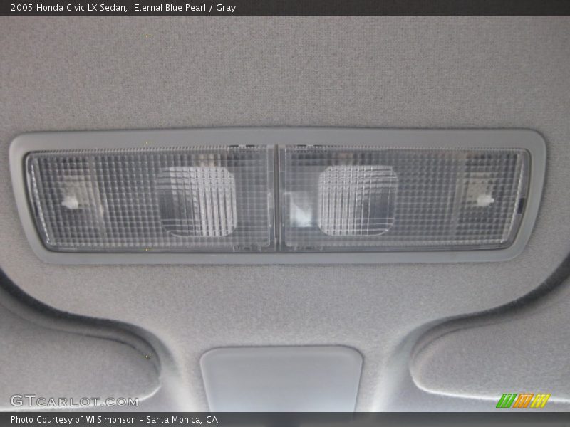 Eternal Blue Pearl / Gray 2005 Honda Civic LX Sedan