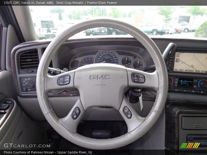 Steel Gray Metallic / Pewter/Dark Pewter 2005 GMC Yukon XL Denali AWD