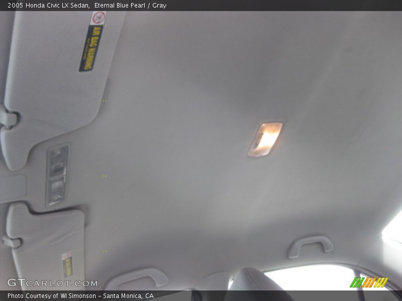 Eternal Blue Pearl / Gray 2005 Honda Civic LX Sedan