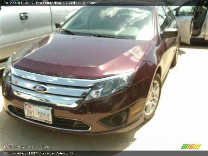 Red Candy Metallic / Medium Light Stone 2012 Ford Fusion S