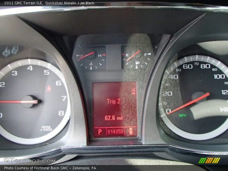 Quicksilver Metallic / Jet Black 2011 GMC Terrain SLE