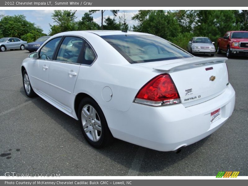 Summit White / Gray 2012 Chevrolet Impala LT