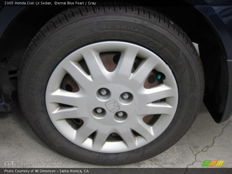 Eternal Blue Pearl / Gray 2005 Honda Civic LX Sedan