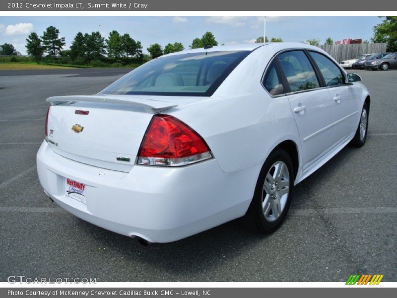 Summit White / Gray 2012 Chevrolet Impala LT