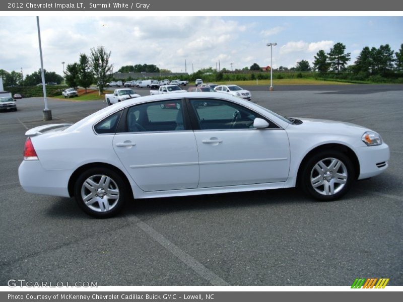 Summit White / Gray 2012 Chevrolet Impala LT
